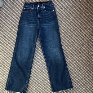 7 For All Mankind Dark Wide Leg Jeans
